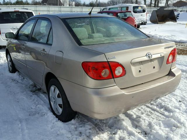 2T1BR32E67C715941 - 2007 TOYOTA COROLLA CE TAN photo 3