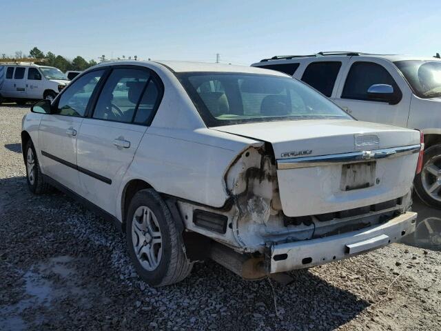 1G1ZS52F35F250636 - 2005 CHEVROLET MALIBU WHITE photo 3