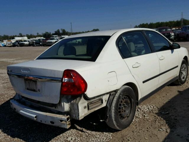 1G1ZS52F35F250636 - 2005 CHEVROLET MALIBU WHITE photo 4