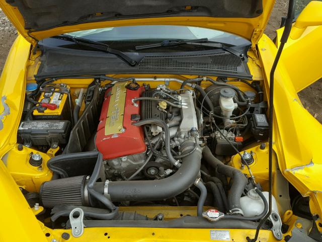 JHMAP214X4T005299 - 2004 HONDA S2000 YELLOW photo 7