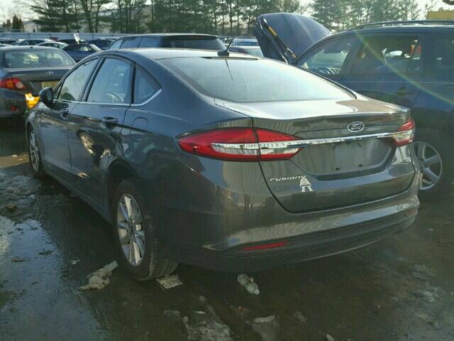 3FA6P0H72HR102148 - 2017 FORD FUSION SE CHARCOAL photo 3