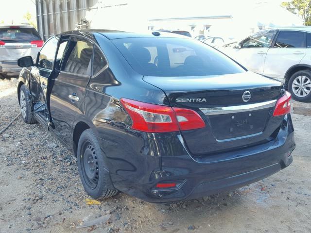 3N1AB7AP4GL643681 - 2016 NISSAN SENTRA S BLACK photo 3