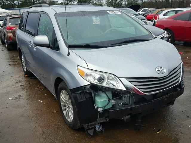 5TDYK3DC4ES522962 - 2014 TOYOTA SIENNA XLE SILVER photo 1