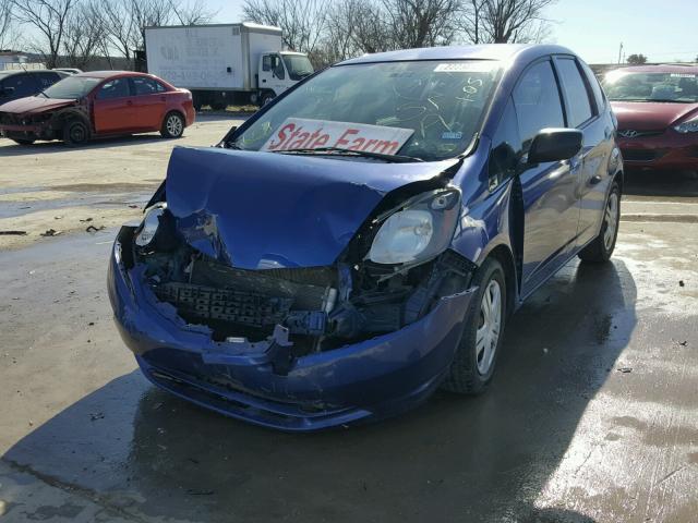 JHMGE88219C001172 - 2009 HONDA FIT BLUE photo 2