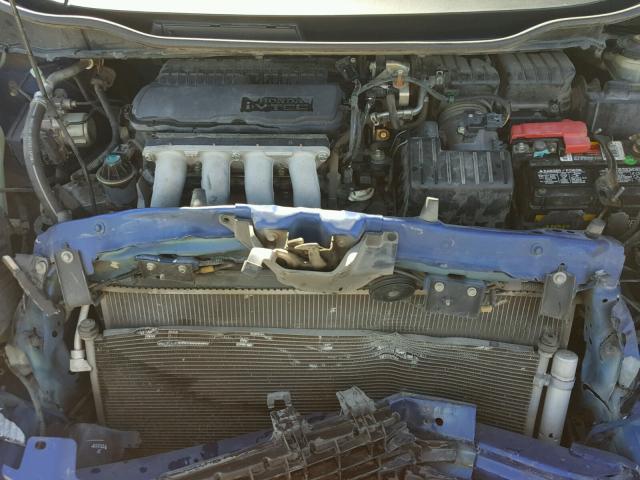 JHMGE88219C001172 - 2009 HONDA FIT BLUE photo 7