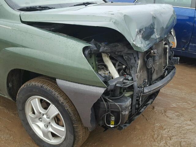 KNDJF724077372953 - 2007 KIA SPORTAGE L GREEN photo 9