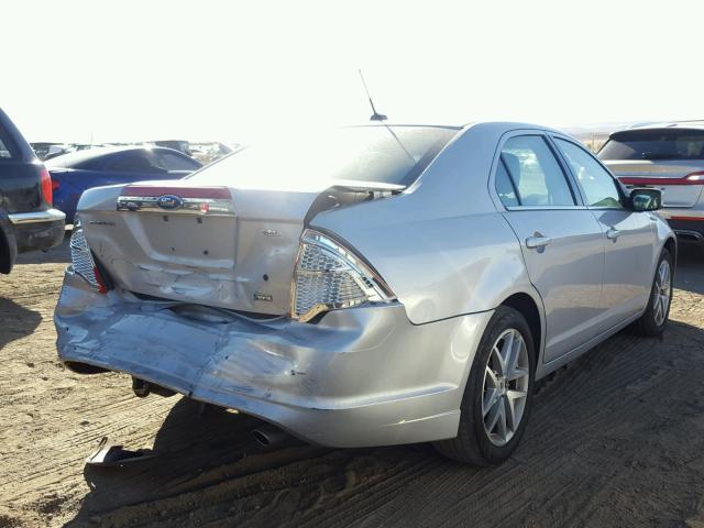 3FAHP0JG2AR306201 - 2010 FORD FUSION SEL SILVER photo 4