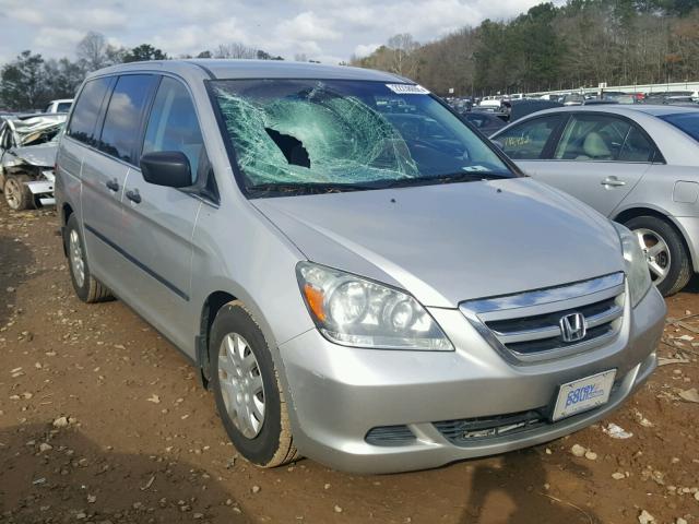 5FNRL38287B106990 - 2007 HONDA ODYSSEY LX SILVER photo 1