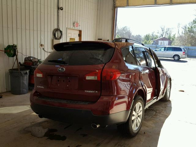 4S4WX97D294401988 - 2009 SUBARU TRIBECA LI RED photo 4