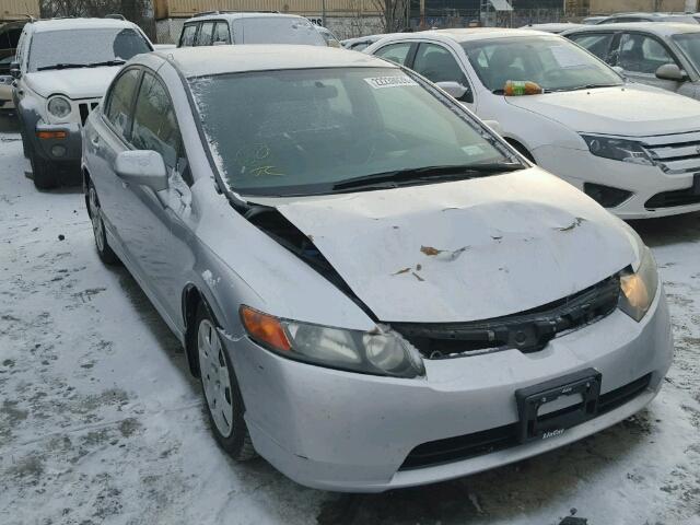 2HGFA16588H522724 - 2008 HONDA CIVIC LX SILVER photo 1