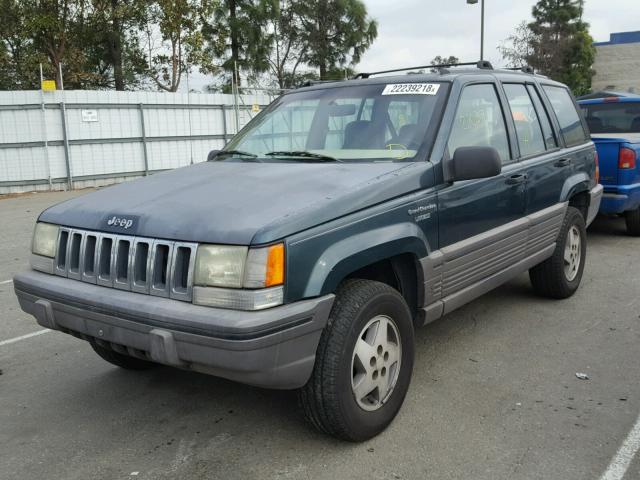 1J4FX58S3SC648601 - 1995 JEEP GRAND CHER GREEN photo 2