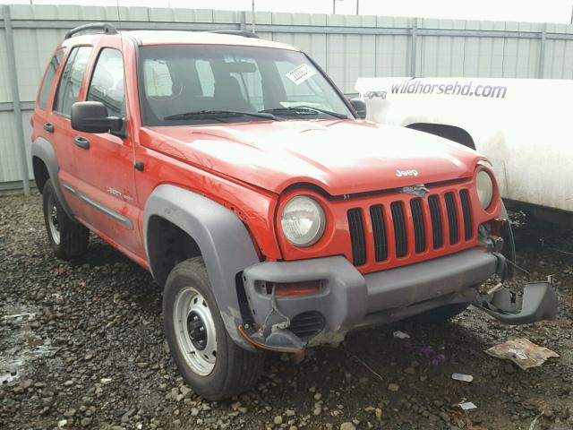 1J4GL48K03W684076 - 2003 JEEP LIBERTY SP RED photo 1