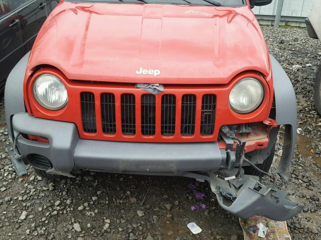 1J4GL48K03W684076 - 2003 JEEP LIBERTY SP RED photo 7