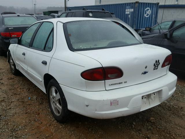 1G1JF5241Y7330371 - 2000 CHEVROLET CAVALIER L WHITE photo 3