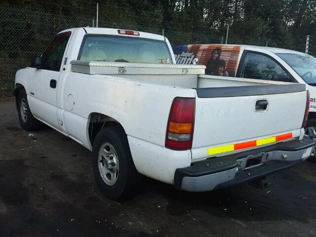 1GCEC14W71Z175022 - 2001 CHEVROLET SILVERADO WHITE photo 3