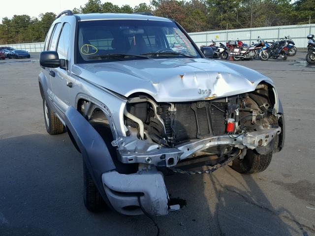 1J4GL48K44W113787 - 2004 JEEP LIBERTY SP SILVER photo 1