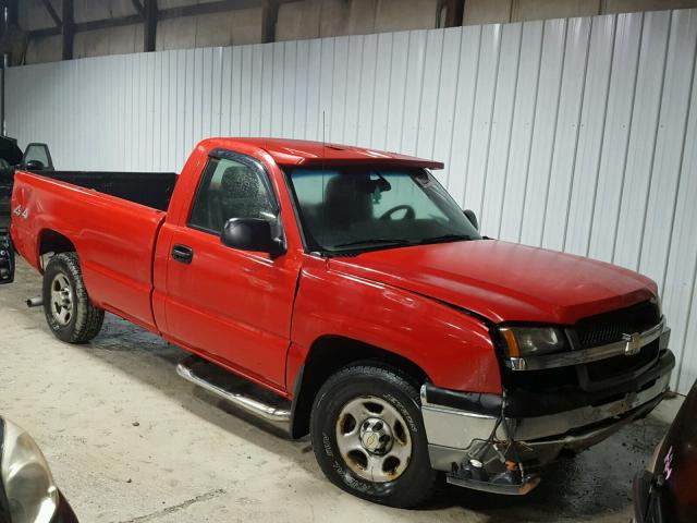 1GCEK14VX4Z281317 - 2004 CHEVROLET SILVERADO RED photo 1