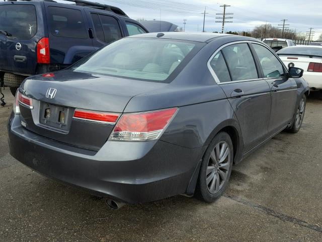 1HGCP2F85CA166791 - 2012 HONDA ACCORD EXL GRAY photo 4