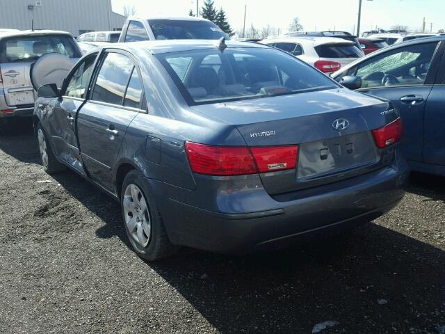 5NPET46C29H486199 - 2009 HYUNDAI SONATA GLS GRAY photo 3