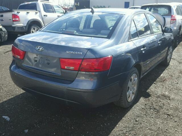 5NPET46C29H486199 - 2009 HYUNDAI SONATA GLS GRAY photo 4