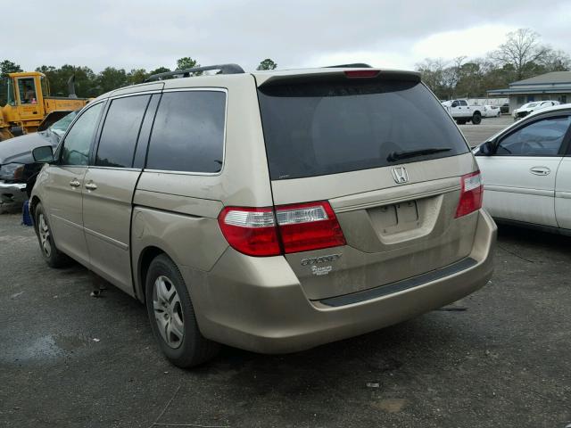 5FNRL38767B093314 - 2007 HONDA ODYSSEY EX GOLD photo 3