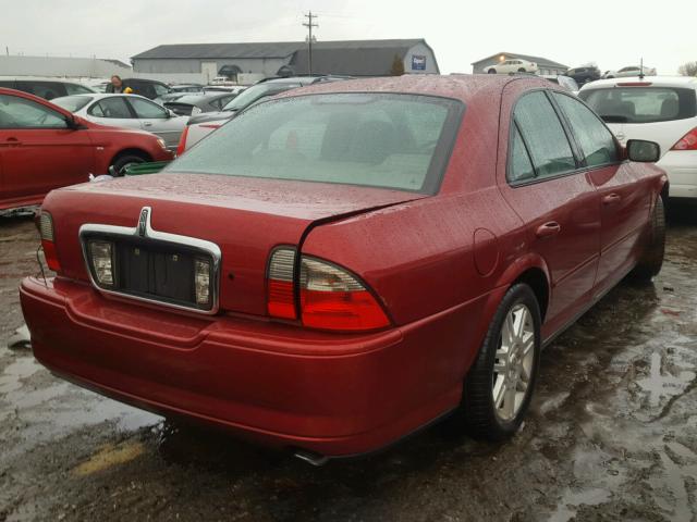 1LNHM87A03Y673716 - 2003 LINCOLN LS RED photo 4