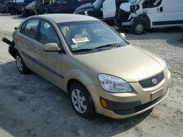 KNADE223996539312 - 2009 KIA RIO BASE GOLD photo 1