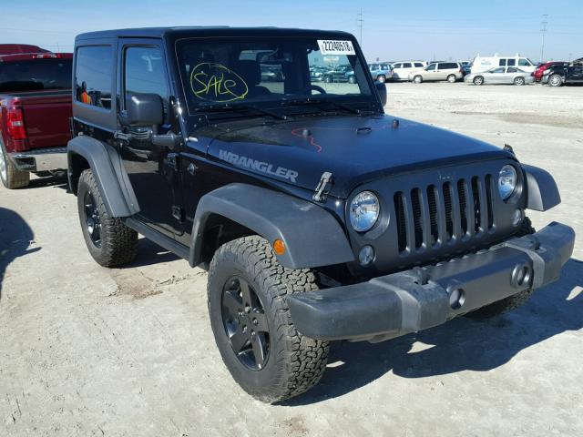1C4AJWAG4HL683895 - 2017 JEEP WRANGLER S BLACK photo 1