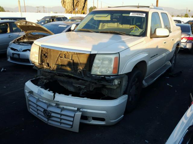 3GYEK63N92G284084 - 2002 CADILLAC ESCALADE E WHITE photo 2