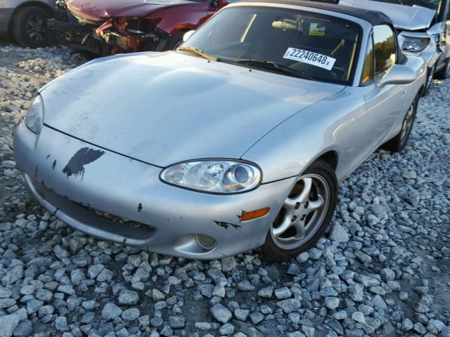 JM1NB353710216210 - 2001 MAZDA MX-5 MIATA SILVER photo 2