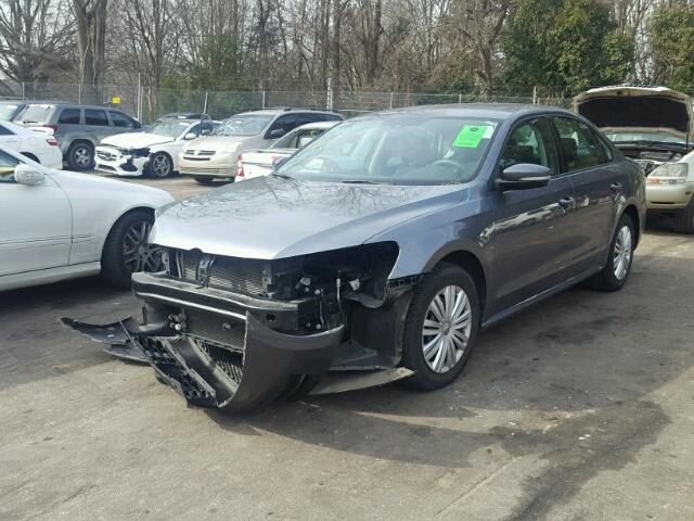 1VWAP7A30EC028210 - 2014 VOLKSWAGEN PASSAT S GRAY photo 2