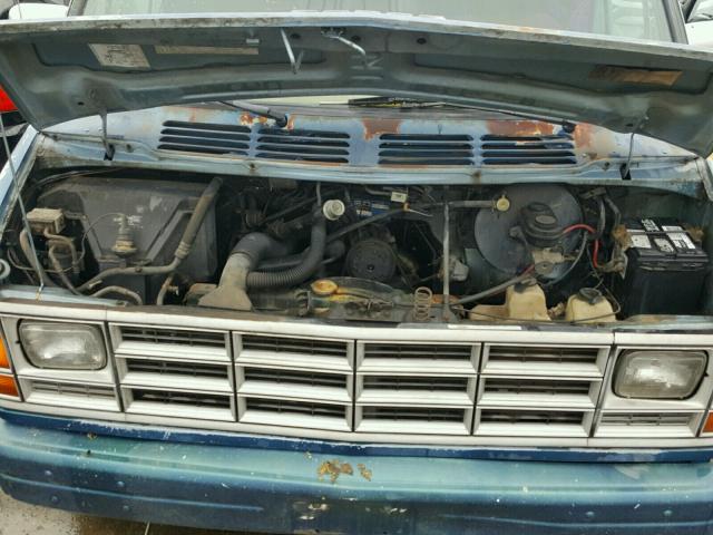 2B7HB23H3HK262549 - 1987 DODGE RAM VAN B2 BLUE photo 7