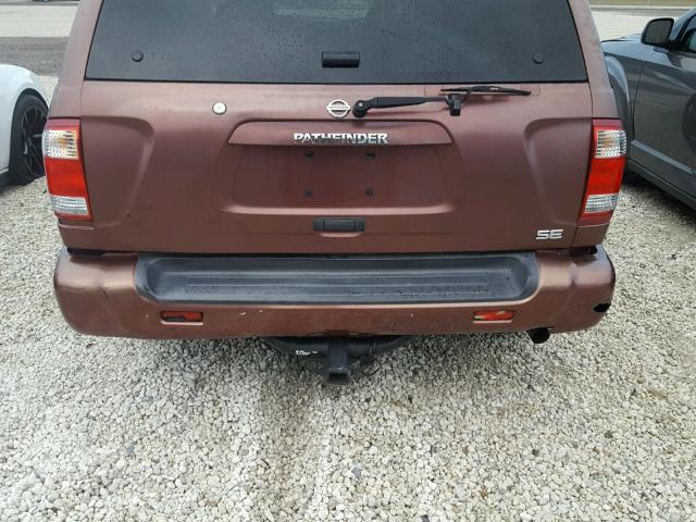 JN8DR09X13W713602 - 2003 NISSAN PATHFINDER BROWN photo 9