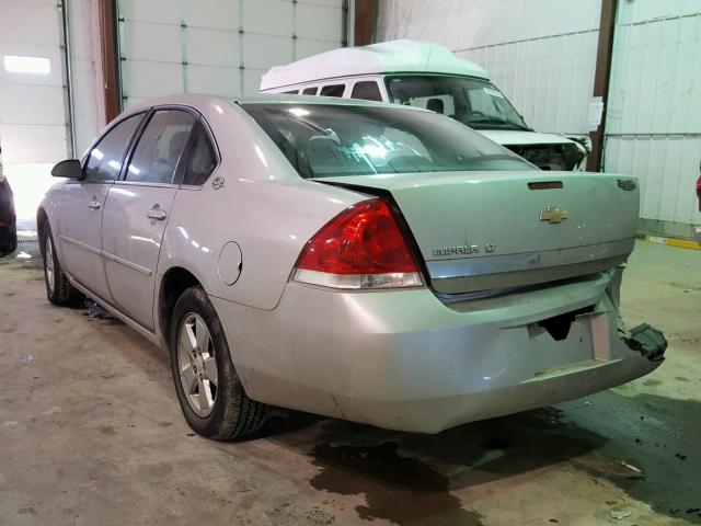 2G1WT58K069276786 - 2006 CHEVROLET IMPALA LT SILVER photo 3