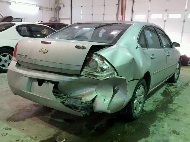 2G1WT58K069276786 - 2006 CHEVROLET IMPALA LT SILVER photo 4