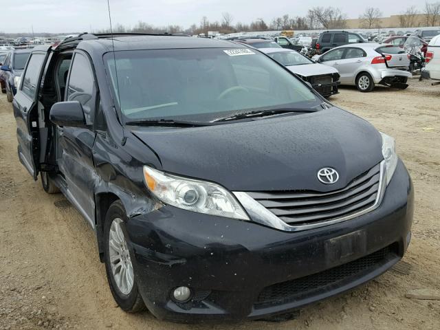 5TDYK3DC2BS134947 - 2011 TOYOTA SIENNA XLE BLACK photo 1