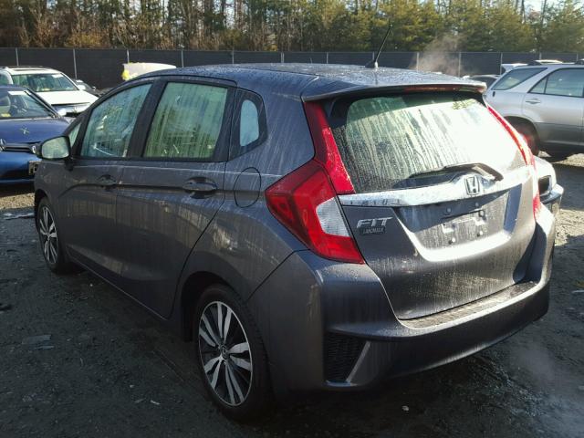 JHMGK5H76GX038551 - 2016 HONDA FIT EX GRAY photo 3