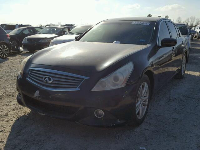 JN1CV6APXAM203164 - 2010 INFINITI G37 BASE BLACK photo 2