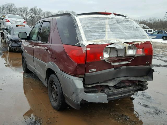 3G5DB03E13S585808 - 2003 BUICK RENDEZVOUS RED photo 3