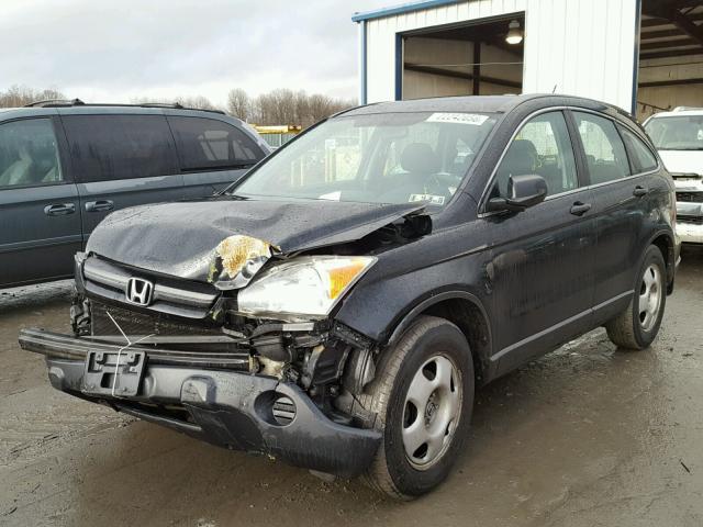 5J6RE48319L063788 - 2009 HONDA CR-V LX BLACK photo 2