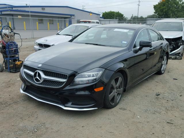 WDDLJ6FB0FA142783 - 2015 MERCEDES-BENZ CLS 400 BLACK photo 2