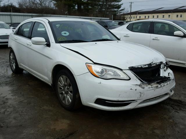 1C3CCBAB3DN691814 - 2013 CHRYSLER 200 LX WHITE photo 1