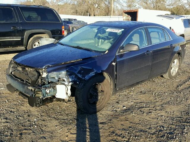 1G1ZG57B284231812 - 2008 CHEVROLET MALIBU LS BLUE photo 2