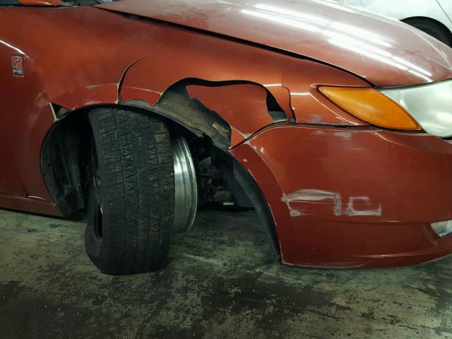 1G8AW14F23Z154940 - 2003 SATURN ION LEVEL ORANGE photo 9