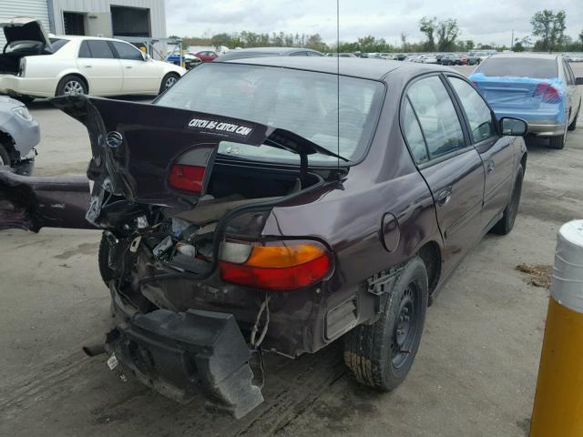 1G1ND52T0X6255827 - 1999 CHEVROLET MALIBU MAROON photo 4