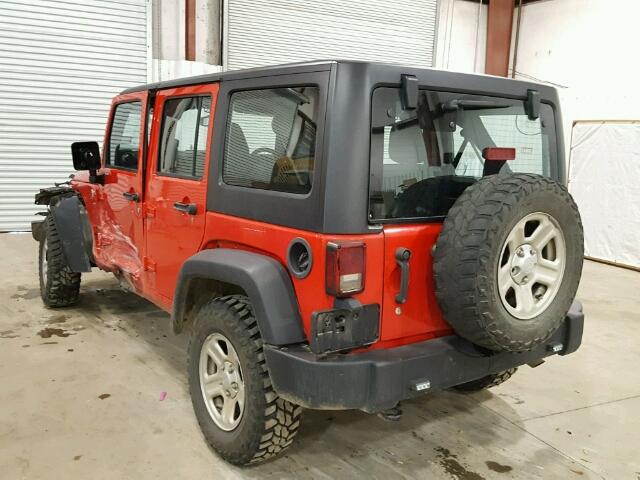 1C4BJWKG2GL293413 - 2016 JEEP WRANGLER U RED photo 3