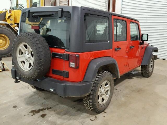 1C4BJWKG2GL293413 - 2016 JEEP WRANGLER U RED photo 4