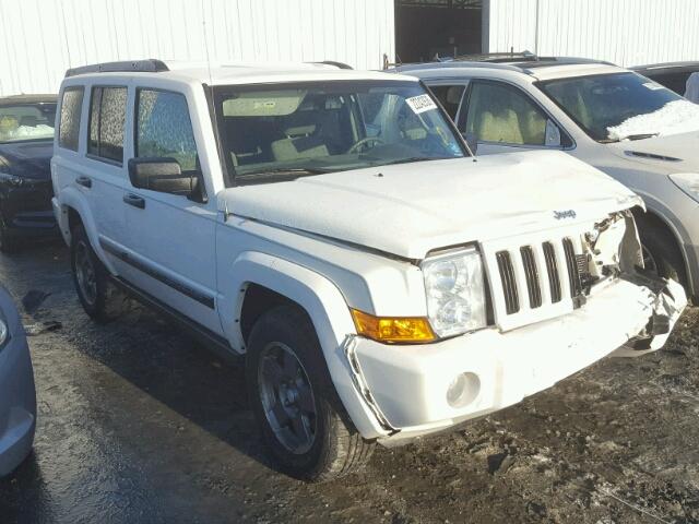 1J8HG48K86C229053 - 2006 JEEP COMMANDER WHITE photo 1