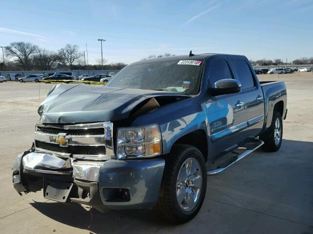 3GCEC230X9G272293 - 2009 CHEVROLET SILVERADO BLUE photo 2