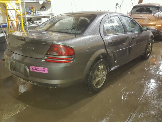 1B3EL46X54N407881 - 2004 DODGE STRATUS SX GRAY photo 4